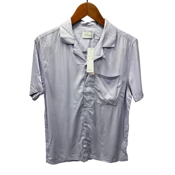 TOPMAN men’s button down Shirt Size S NEW # H765 - Picture 2 of 7